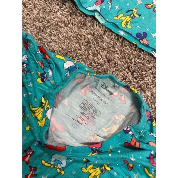 Posh Peanut Disney100 Long Sleeve Pajama Top Only Bundle of Two Youth Sz 10-12Y - Picture 4 of 7
